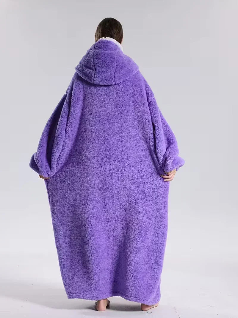 Hoodie-Decke aus Plüsch
