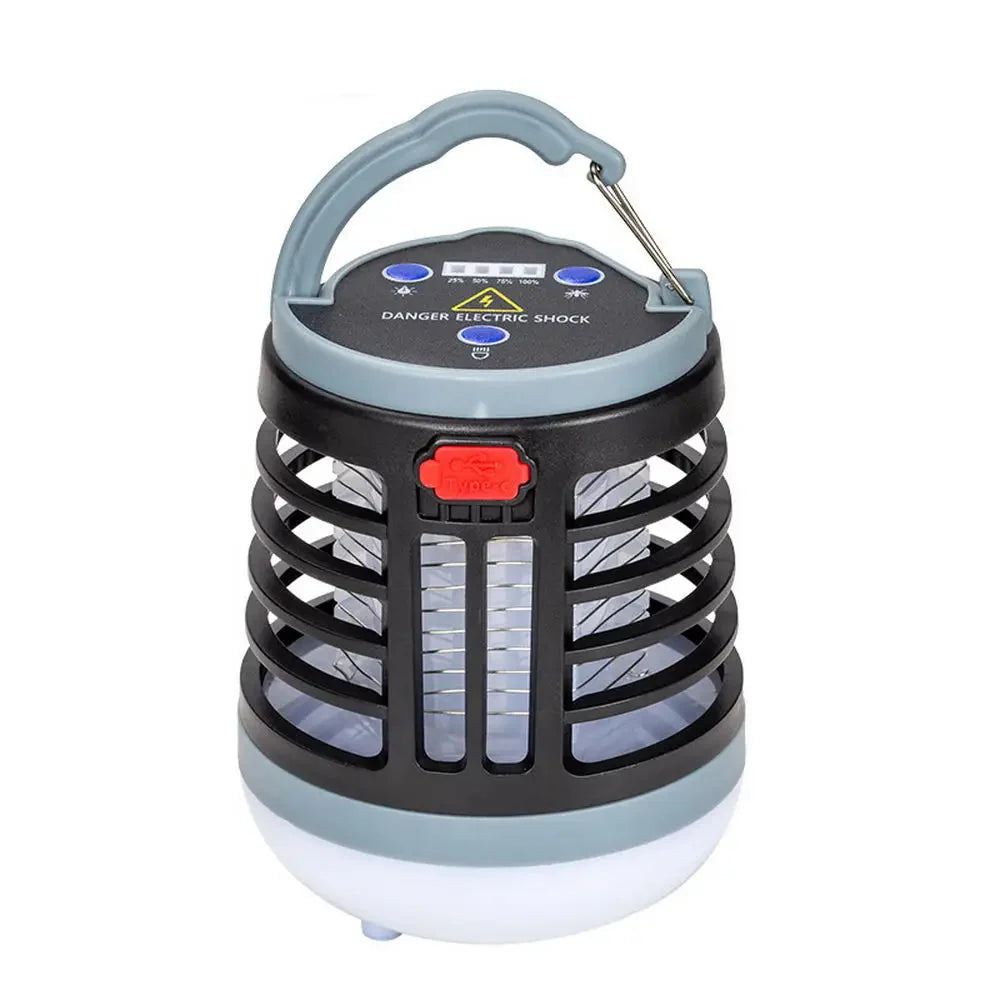 Draagbare Waterdichte Muggenmoordenaar Lamp voor Buitengebruik, Oplaadbaar en Compact 1