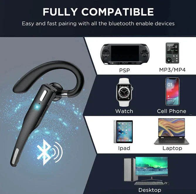 Drahtloses Bluetooth 5.1 Headset mit Dual Mic - RoadMic Pro 6