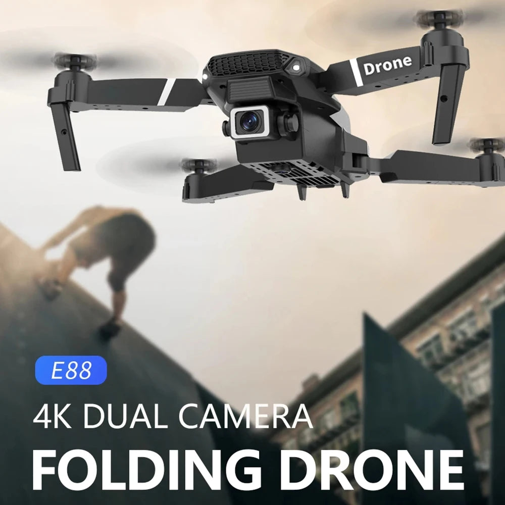 AeroFlex – E88 Dron 4K Kamera, WiFi FPV, skladací a stabilný let