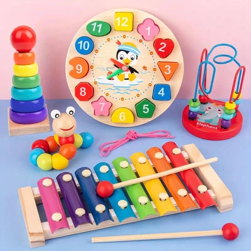 EDUQUEST 5-in-1 Montessori-Set – Kreatives Lernen für Babys ab 6 Monaten 2