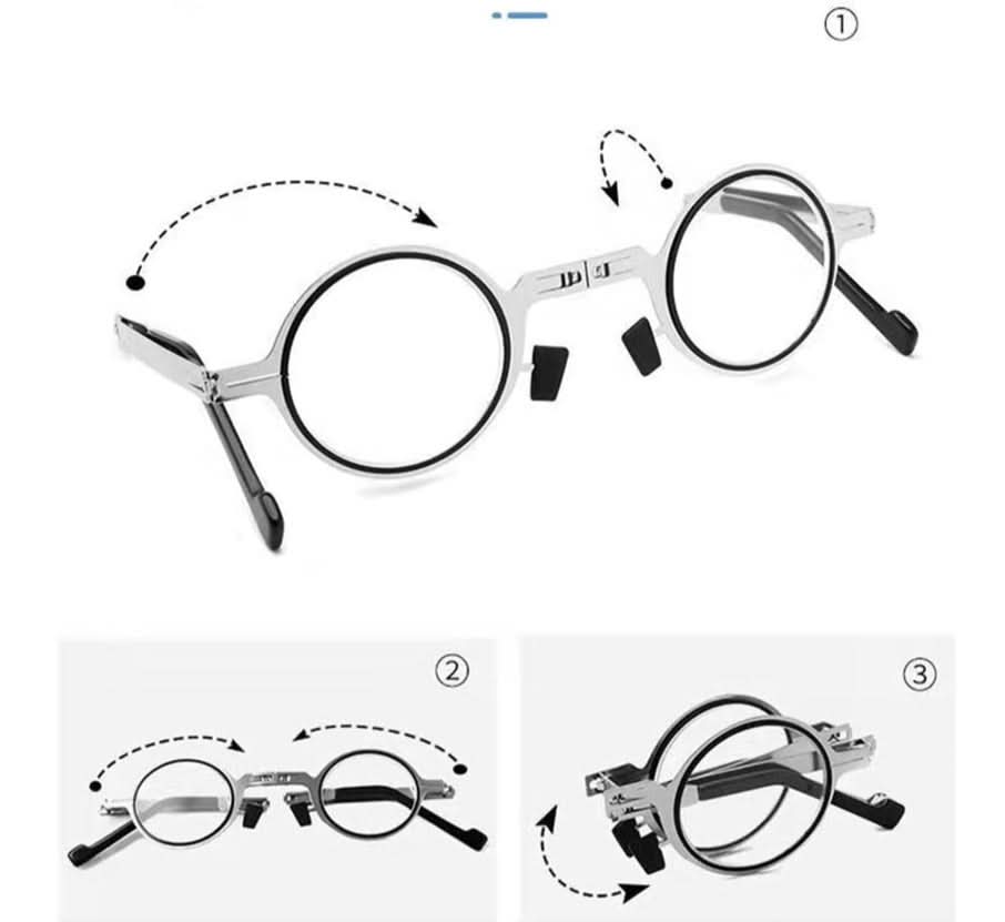 EYEZ – Faltbare Lesebrille mit Blaulichtfilter und kompaktem Etui 4