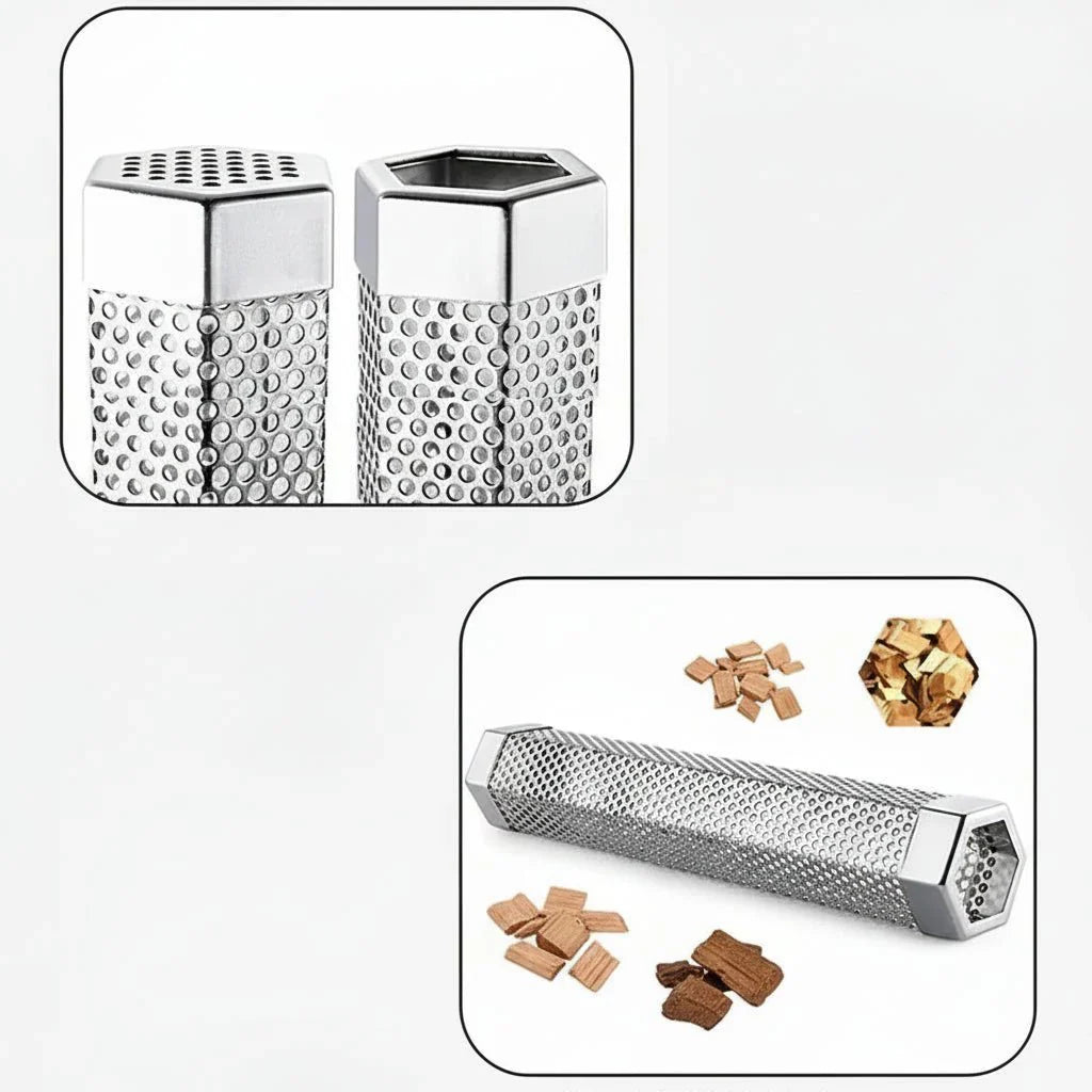 SMOKETUBE – Stainless Steel Smoking Tube for Intense BBQ Smoke Flavor Vestragear