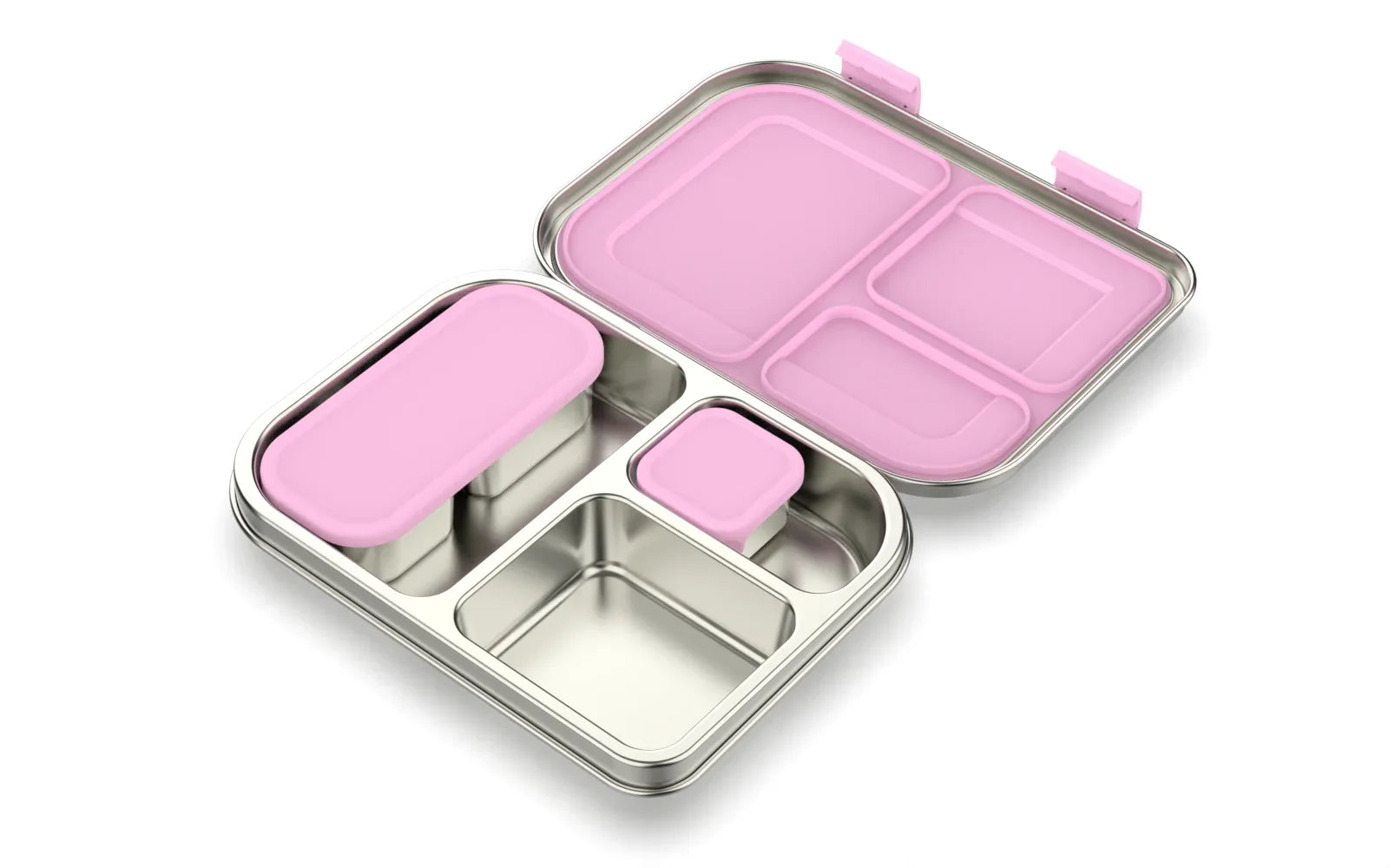 Edelstahl Bento-Lunchbox, auslaufsicher, kompakt für Kinder und Erwachsene, sandwichfreundlich 28