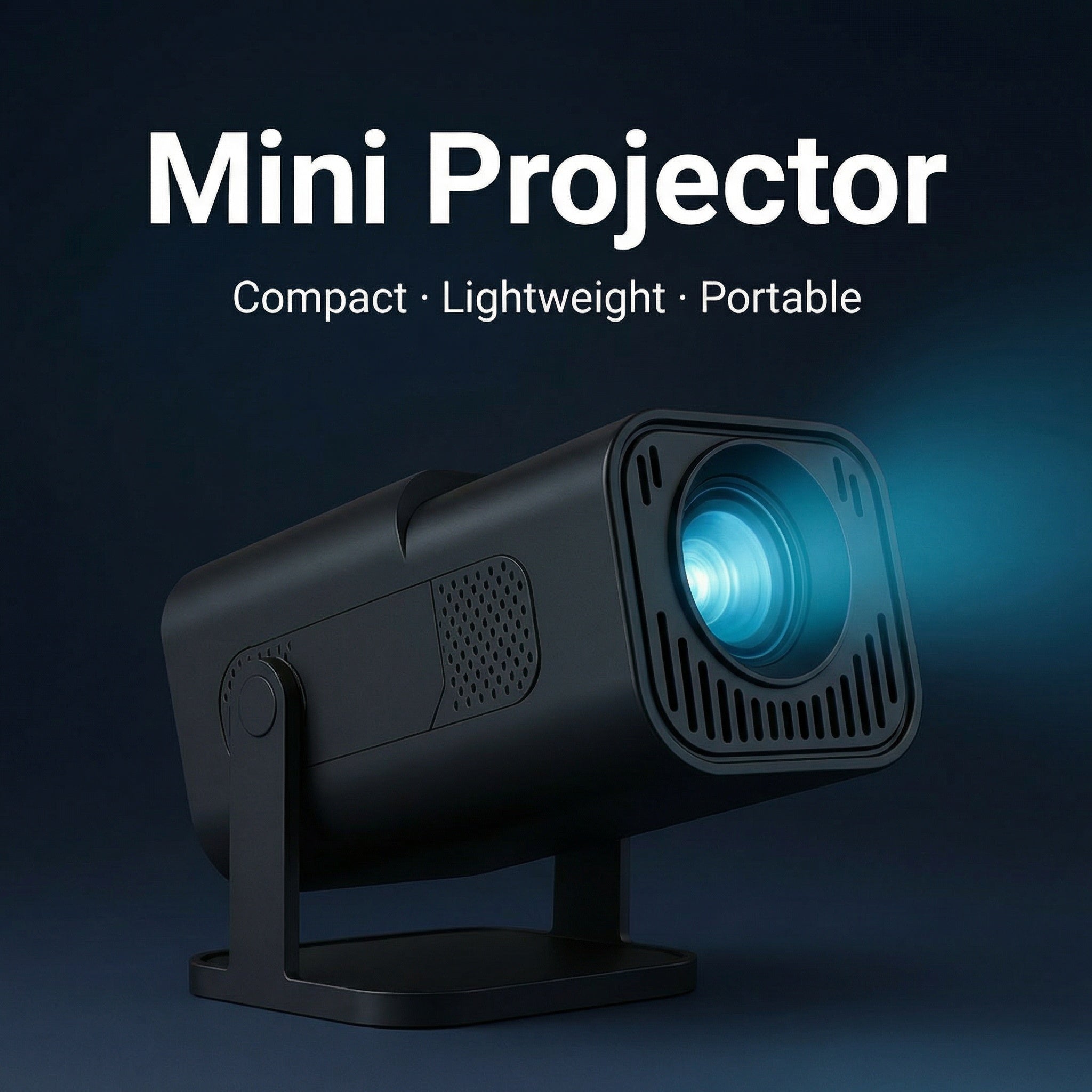 Mini projektor – Prenosný, bezdrôtové zrkadlenie obrazovky a integrovaný reproduktor