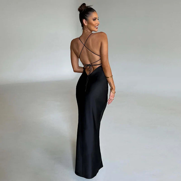 Einfache Maxi-Kleid mit Seitenschlitzen – Nayla 3