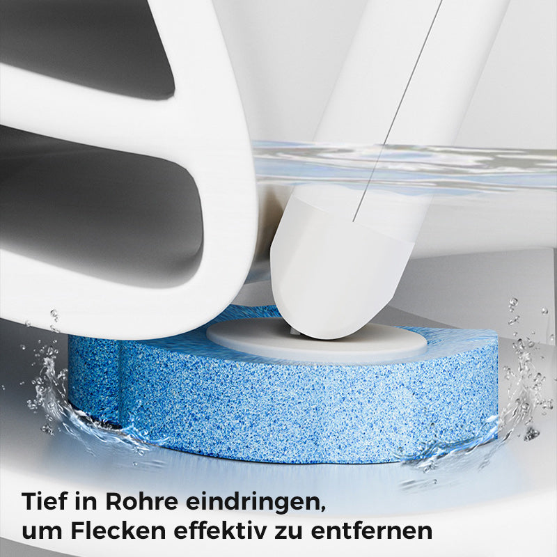 Einweg-Toilettenbürste mit Antibakteriellen Schwammköpfen und Knopfdruck-Wechsel 4