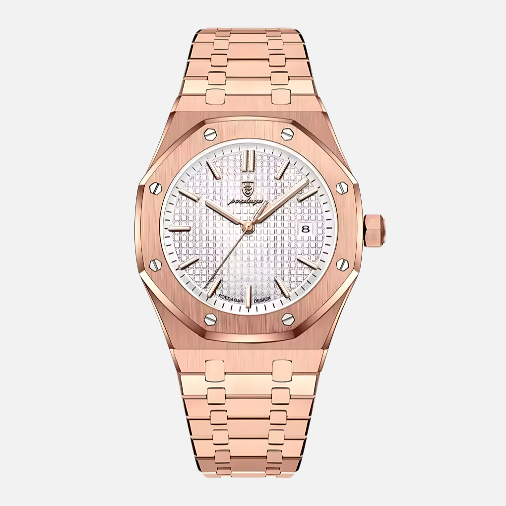 Elegant herenhorloge van roestvrij staal 5