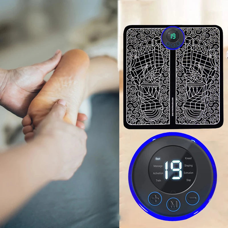 Elektrisches Fußmassagegerät mit 8 Modi & 19 Intensitätsstufen für Entspannung 2