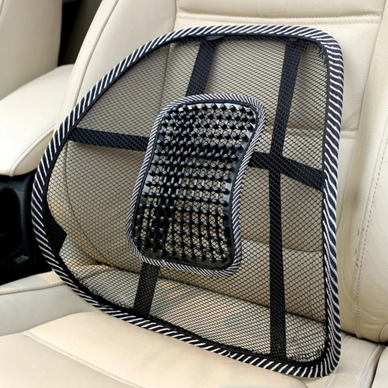 Ergonomisch Rugkussen voor Auto met Massagefunctie en Ventilatie, Zwart 0