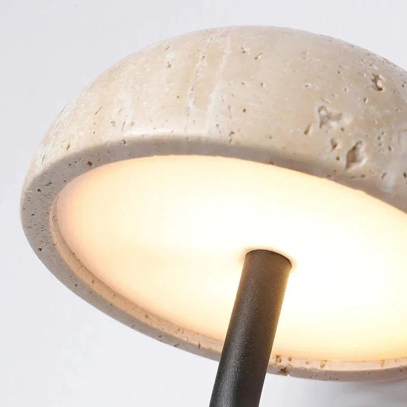 Evan Modern  Travertine Dome Wall Light 7