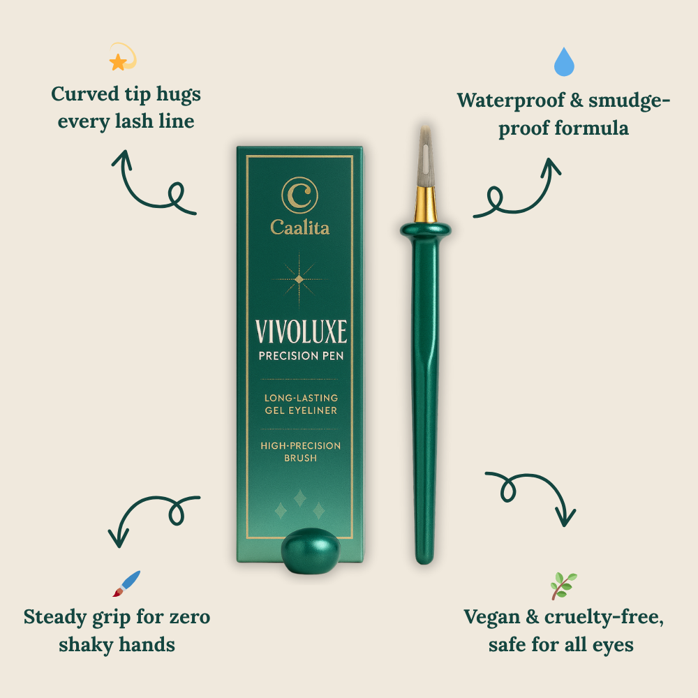 Eyeliner Stift mit Präzisionsspitze, wischfest und vegan für präzise Linien 5