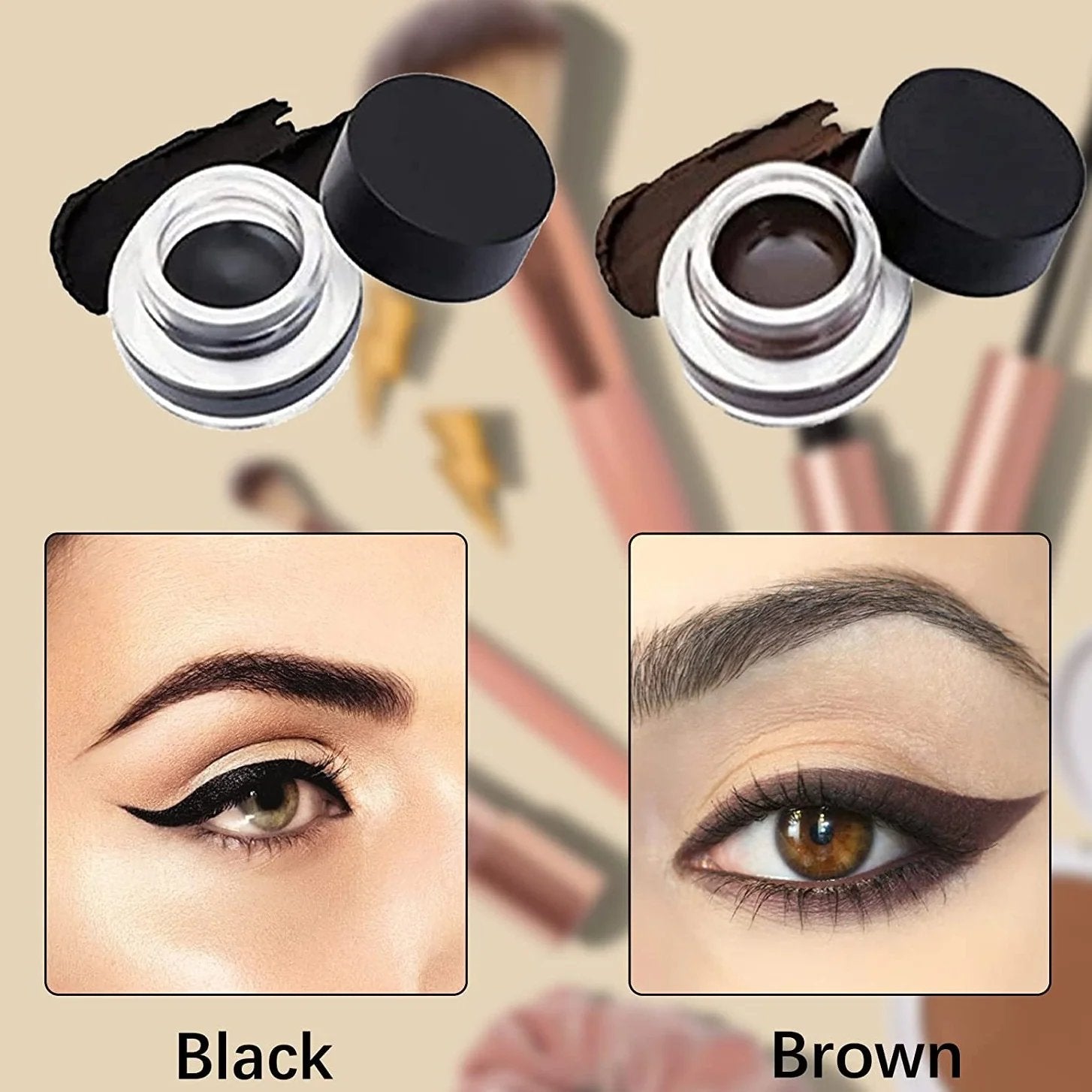 Eyeliner Stift mit Präzisionsspitze, wischfest und vegan für präzise Linien 9