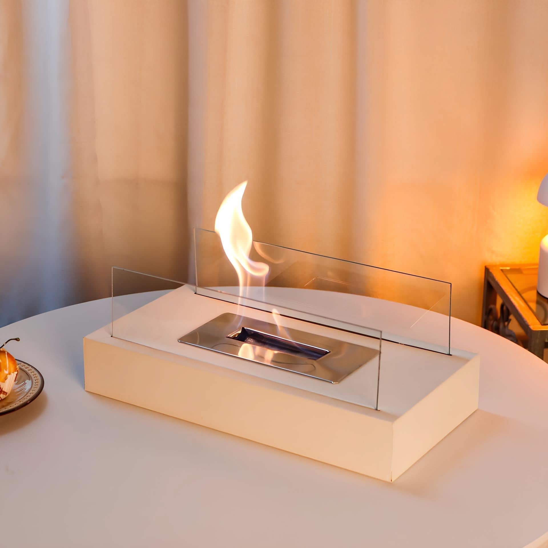FLAMEGLOW – Portable Bioethanol Table Fireplace for Stylish Flame Ambiance 4