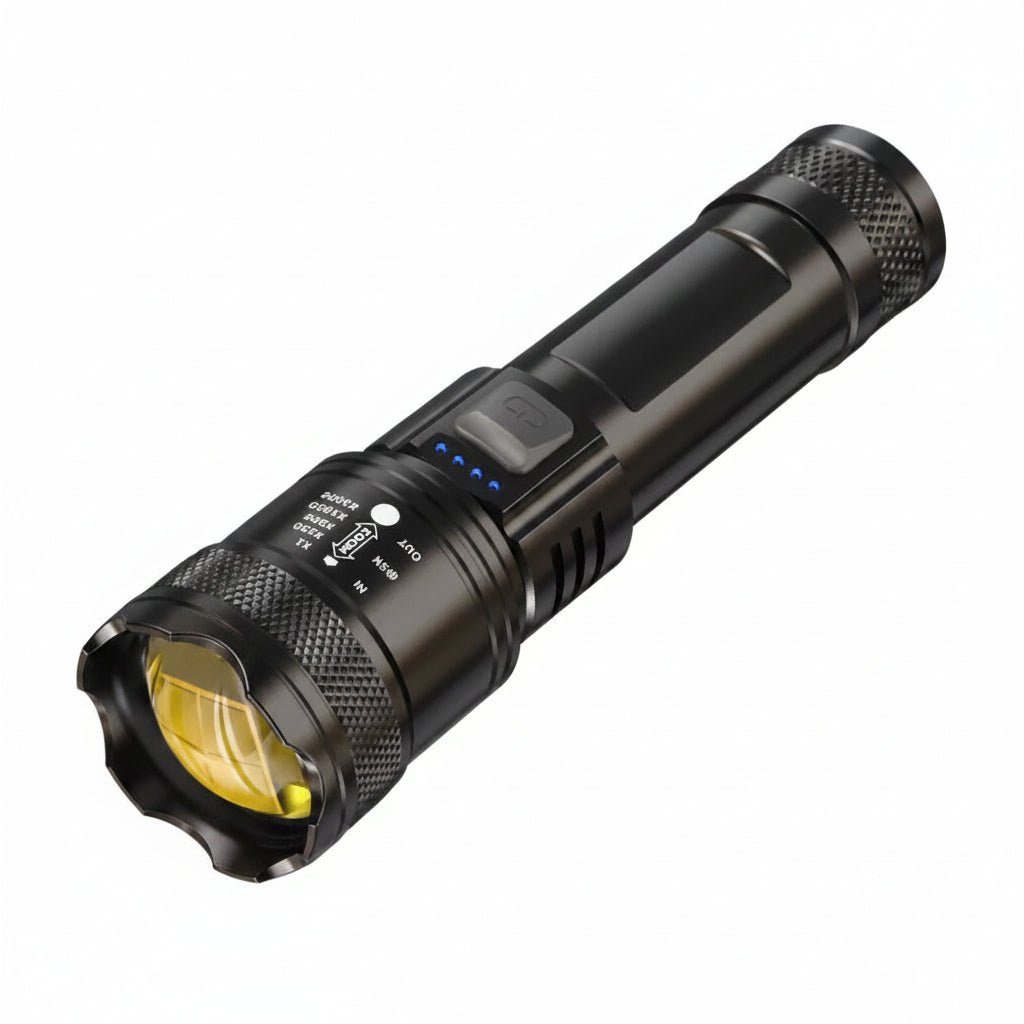FLASHMAX – Leistungsstarke, wasserdichte LED-Taschenlampe mit extrem hoher Reichweite für Outdoor-Aktivitäten und Notfälle 0
