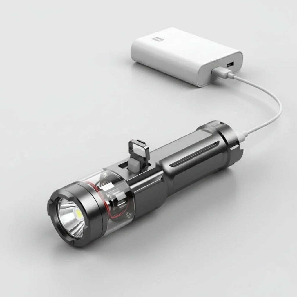 FLASHMAX – Leistungsstarke, wasserdichte LED-Taschenlampe mit extrem hoher Reichweite für Outdoor-Aktivitäten und Notfälle 1