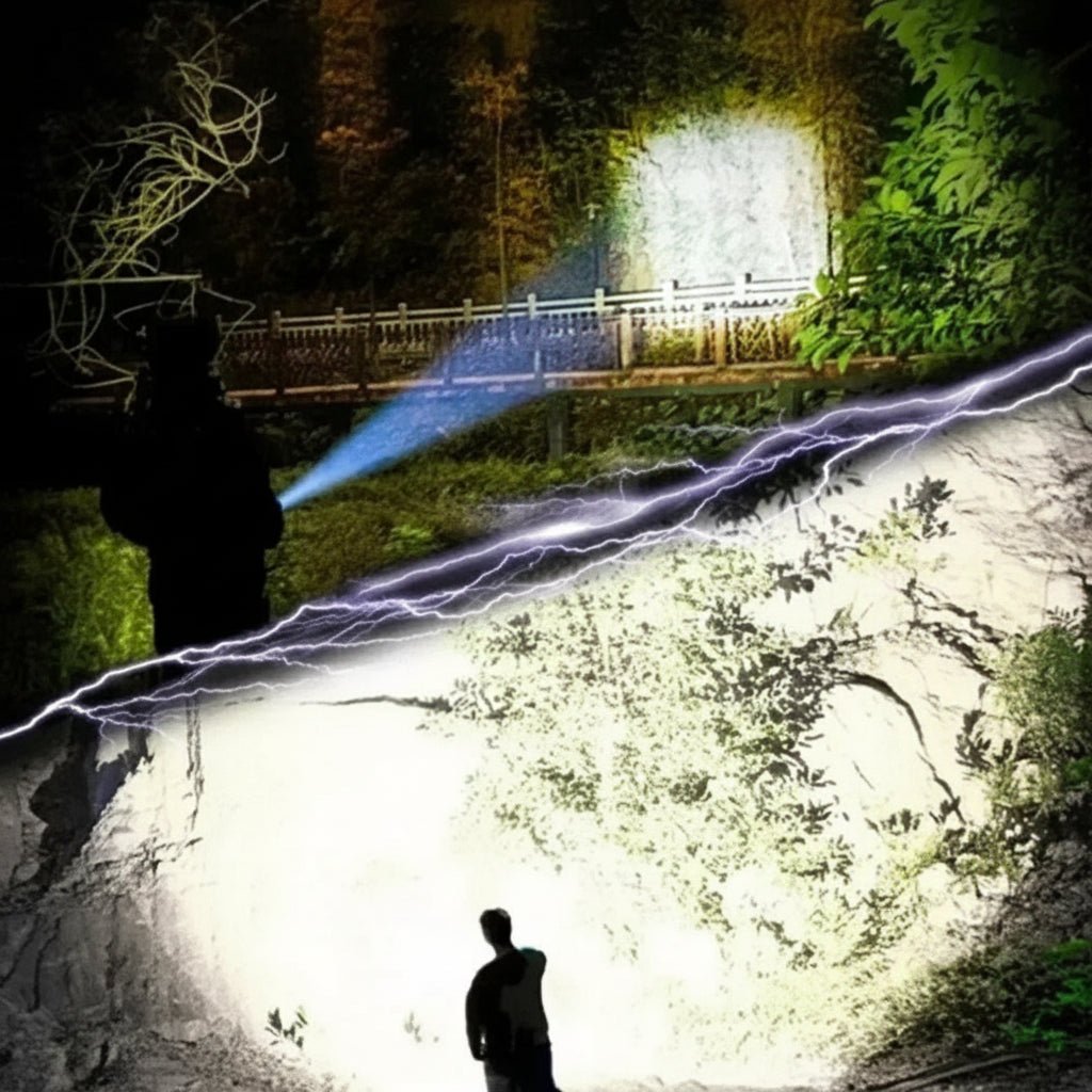 FLASHMAX – Leistungsstarke, wasserdichte LED-Taschenlampe mit extrem hoher Reichweite für Outdoor-Aktivitäten und Notfälle 4