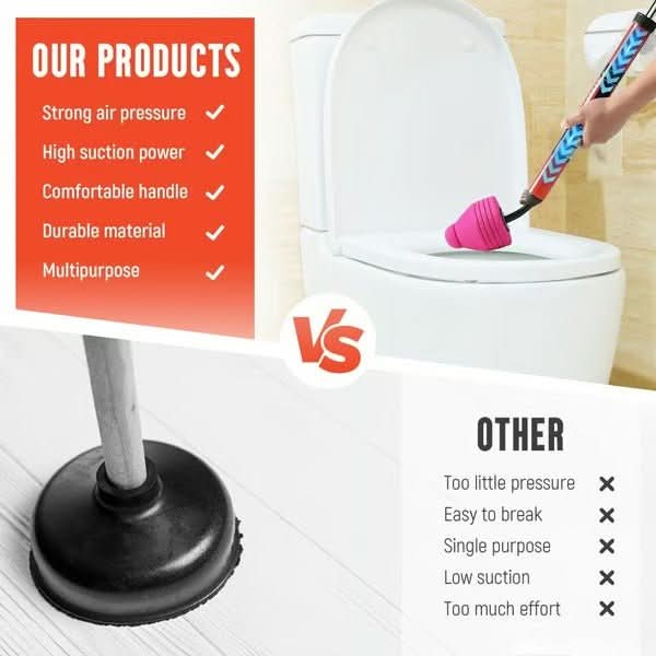 FLOWMAX – Hochdruck-Toilettenpömpel zur schnellen Beseitigung von Verstopfungen 4