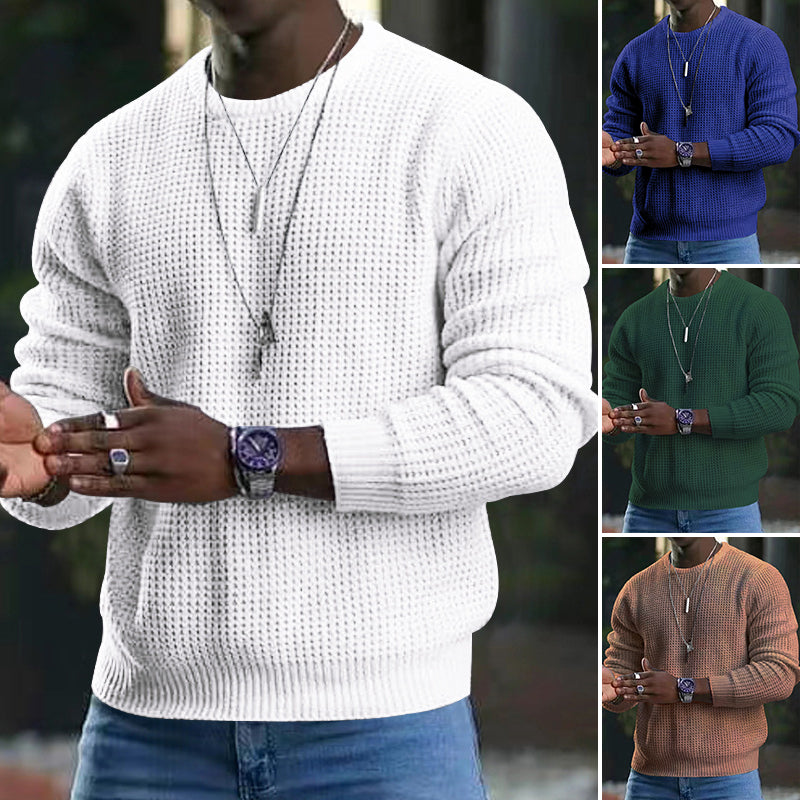 Langärmeliger Pullover mit Rundhalsausschnitt für Männer - Kenneth