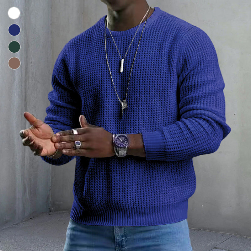 Langärmeliger Pullover mit Rundhalsausschnitt für Männer - Kenneth