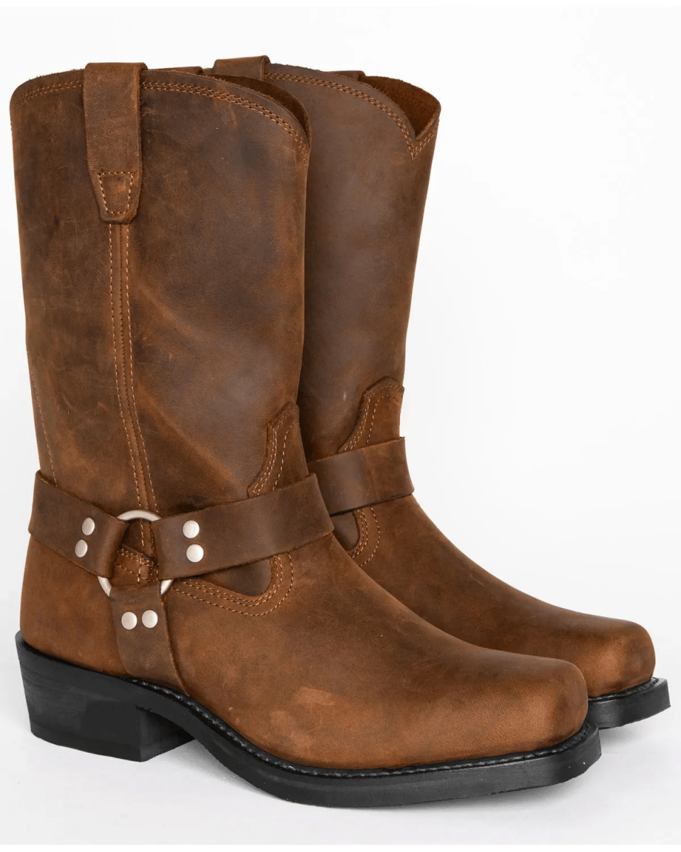 FORGEDSTEEL – Robust men's boots with harness and waterproof leather 4