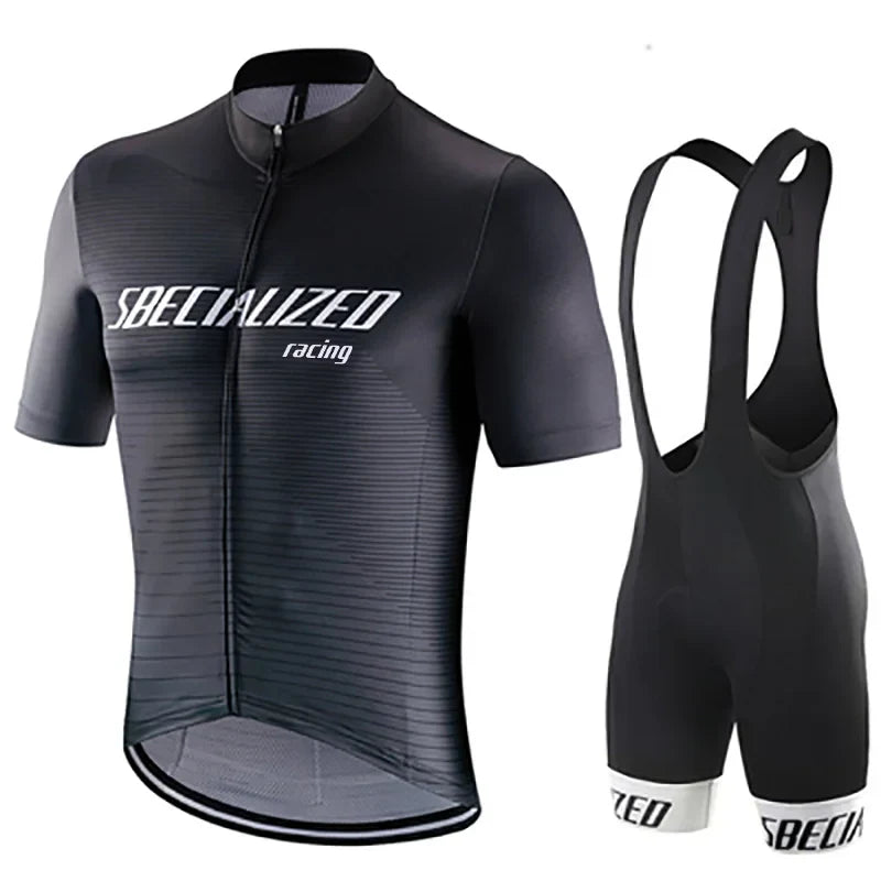 Velonex set di abbigliamento per bicicletta estate – maglia traspirante e comodi pantaloncini con bretelle