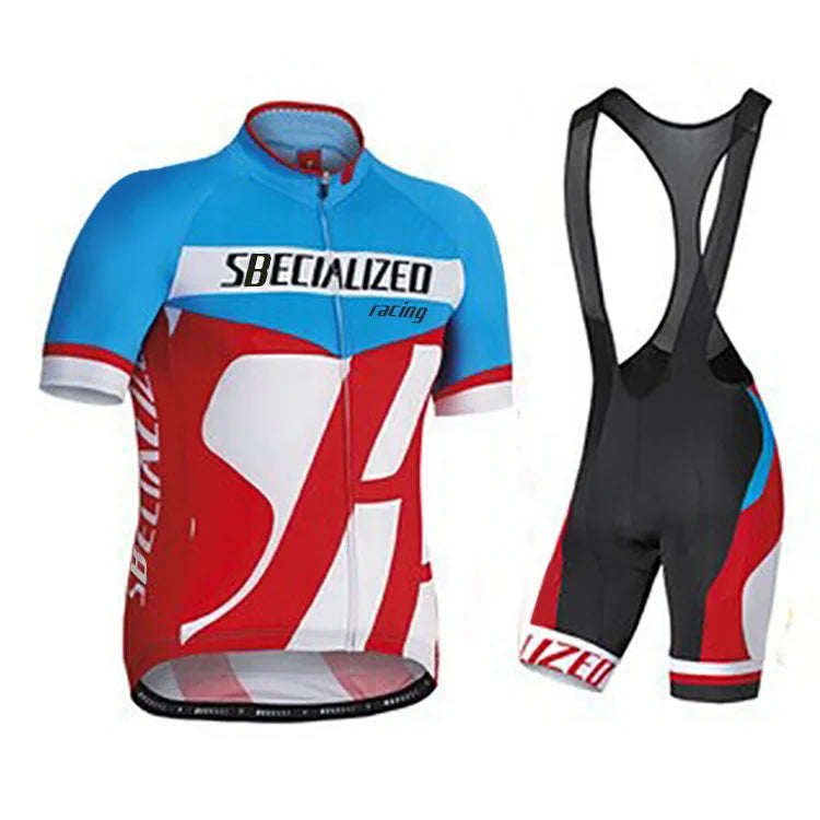 Velonex set di abbigliamento per bicicletta estate – maglia traspirante e comodi pantaloncini con bretelle