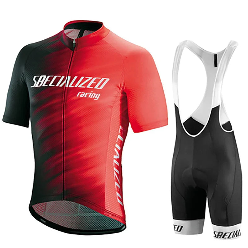 Velonex set di abbigliamento per bicicletta estate – maglia traspirante e comodi pantaloncini con bretelle