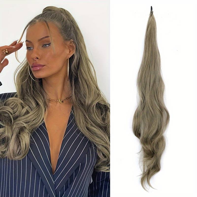 Flexible Wrap-Around Pferdeschwanz für langes, volles Haar - Selena 3