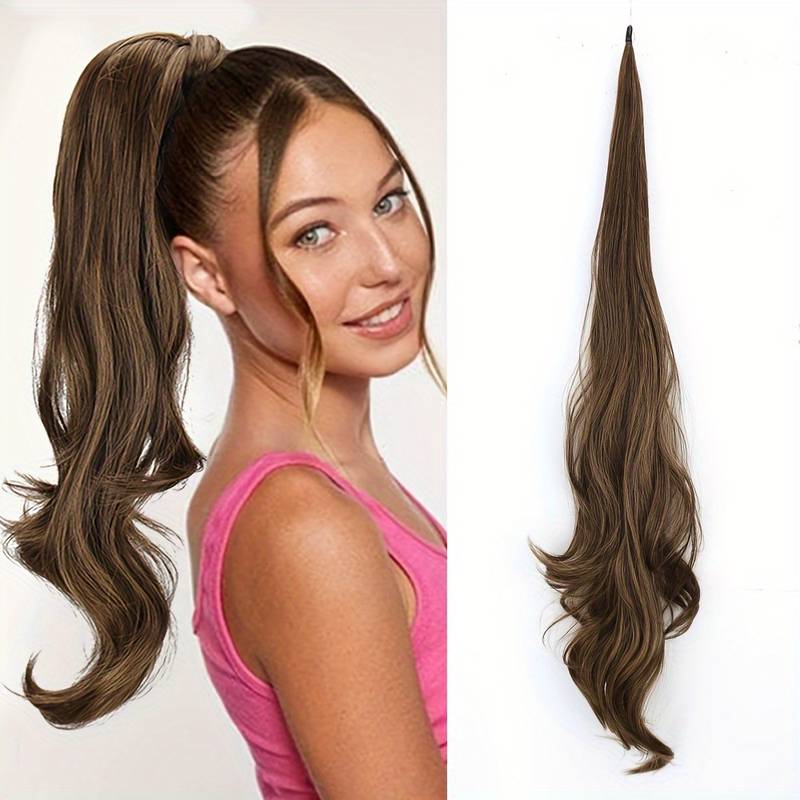 Flexible Wrap-Around Pferdeschwanz für langes, volles Haar - Selena 5