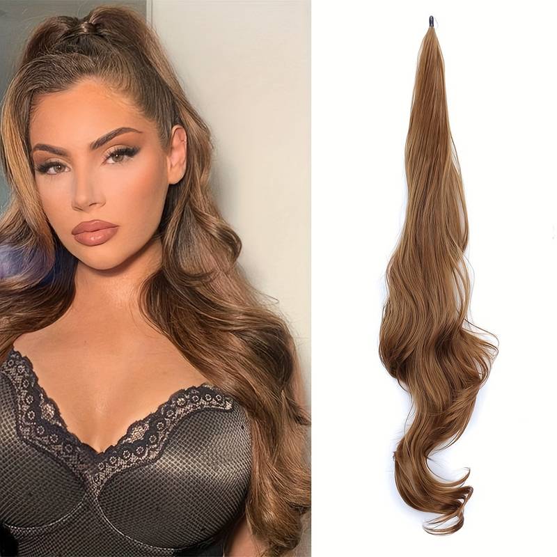 Flexible Wrap-Around Pferdeschwanz für langes, volles Haar - Selena 8