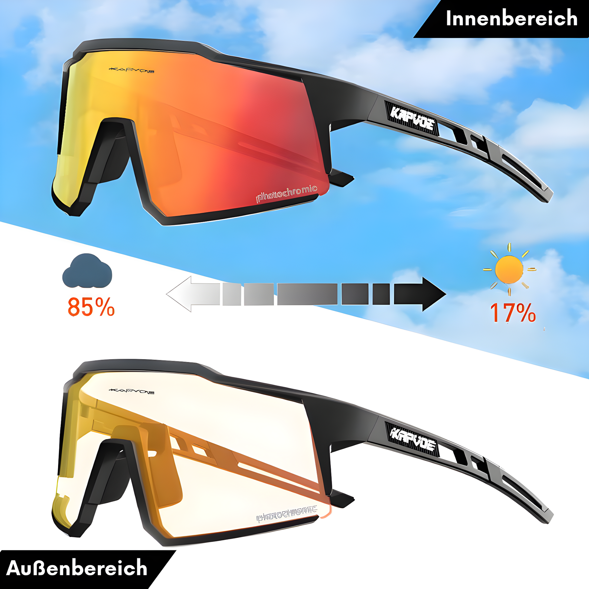 Fortschrittliche Fahrradbrille - VisioPro 5