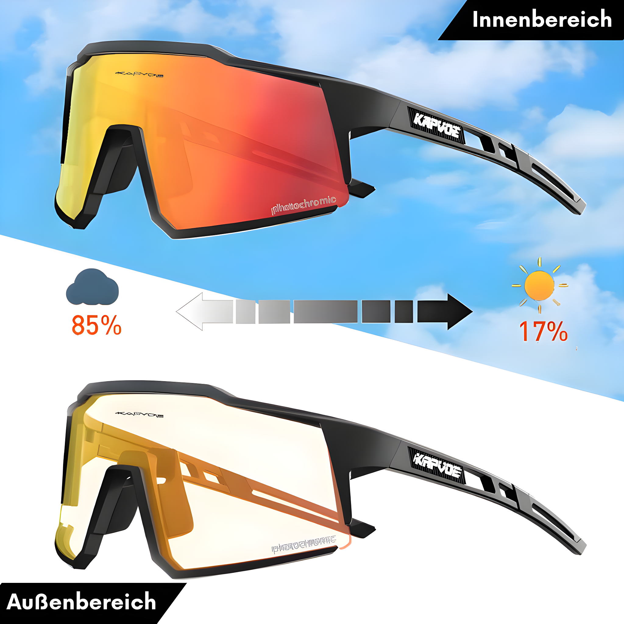 Fortschrittliche Fahrradbrille - VisioPro 5