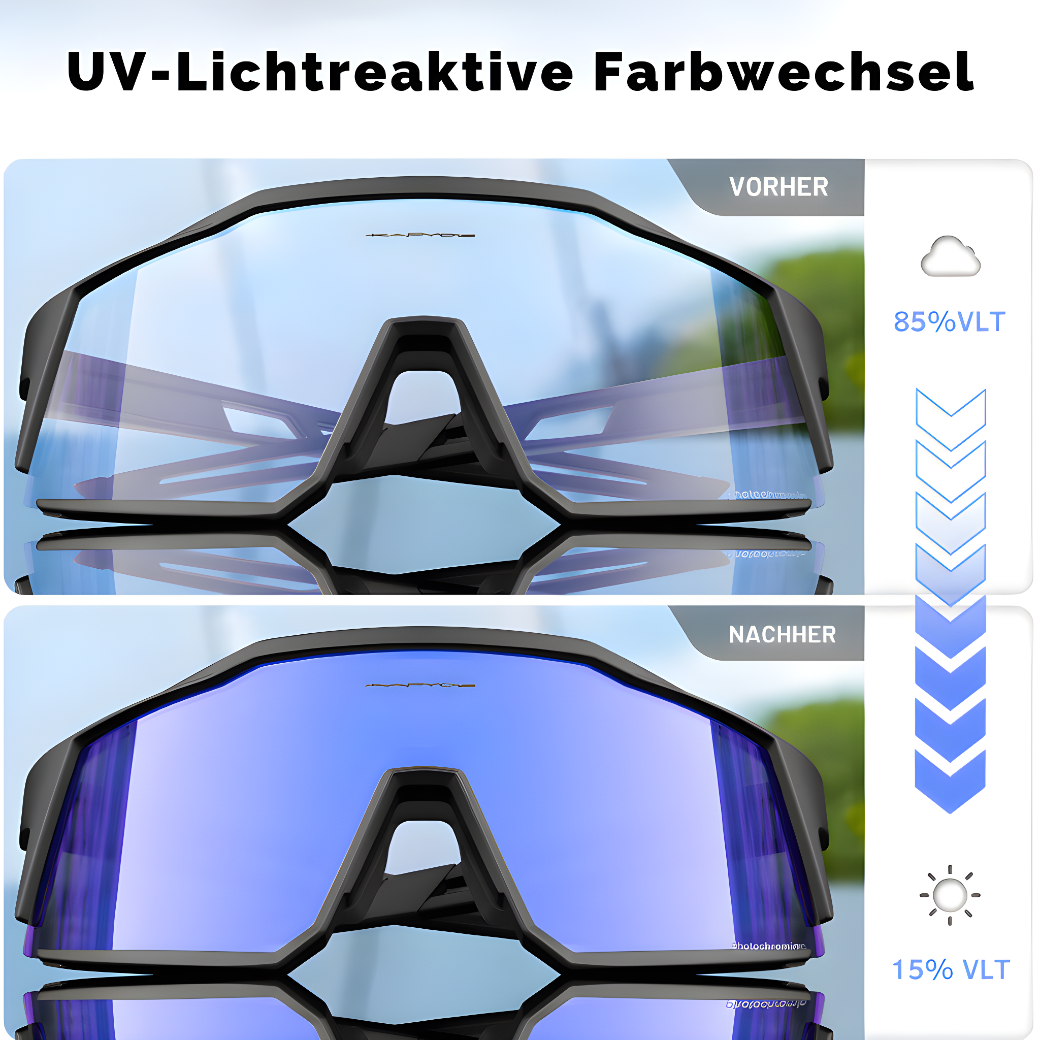 Fortschrittliche Fahrradbrille - VisioPro 6