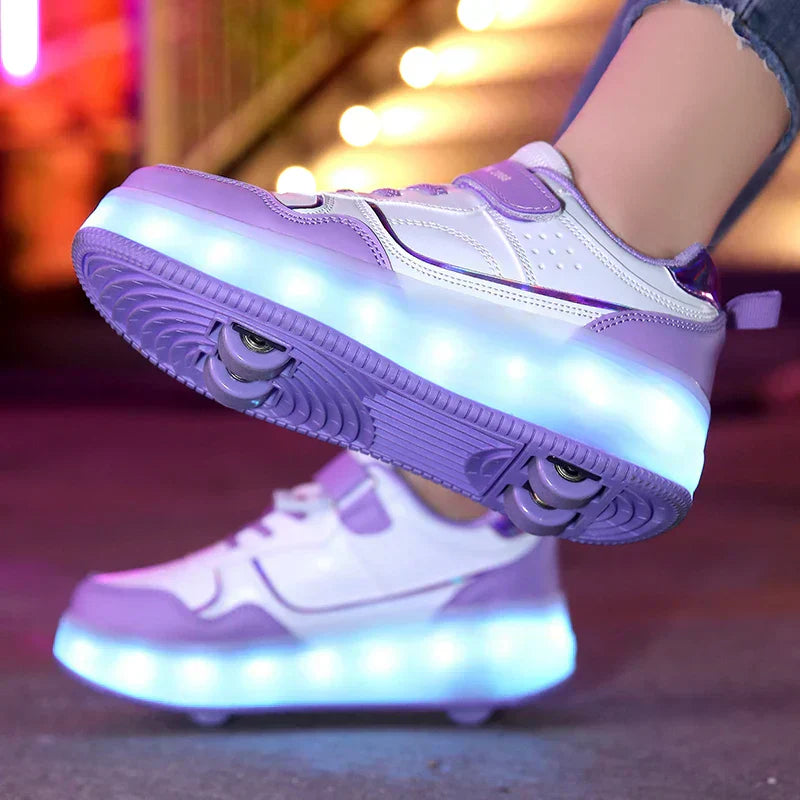LED Rollschuhe Kinder – Verstellbare Rollen & Wiederaufladbare Beleuchtung für Spaß und Flexiblen Gebrauch