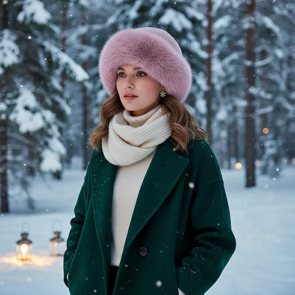 Furla – Elegante dameswintermuts van imitatiebont voor extra warmte 7
