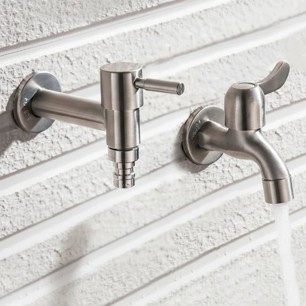 GARDENPRO – Premium-Edelstahl-Außenwasserhahn 3