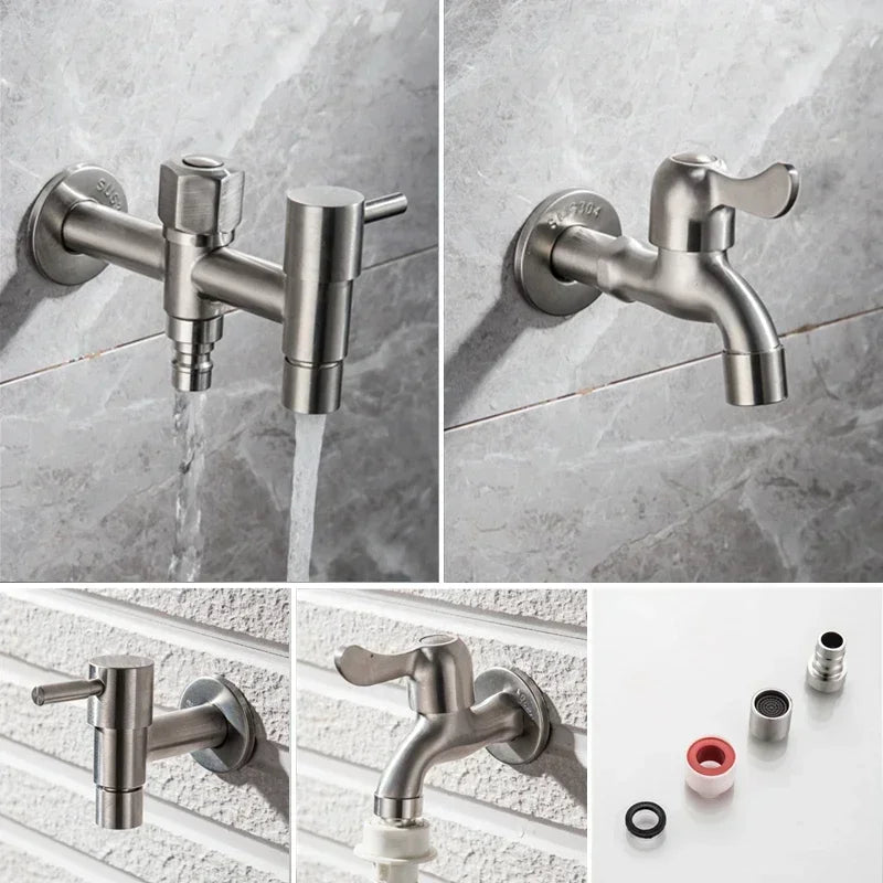 GARDENPRO – Premium-Edelstahl-Außenwasserhahn 4