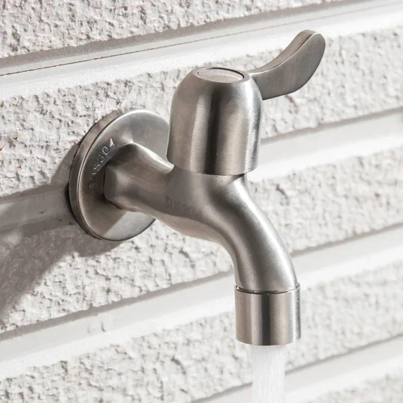 GARDENPRO – Premium-Edelstahl-Außenwasserhahn 6