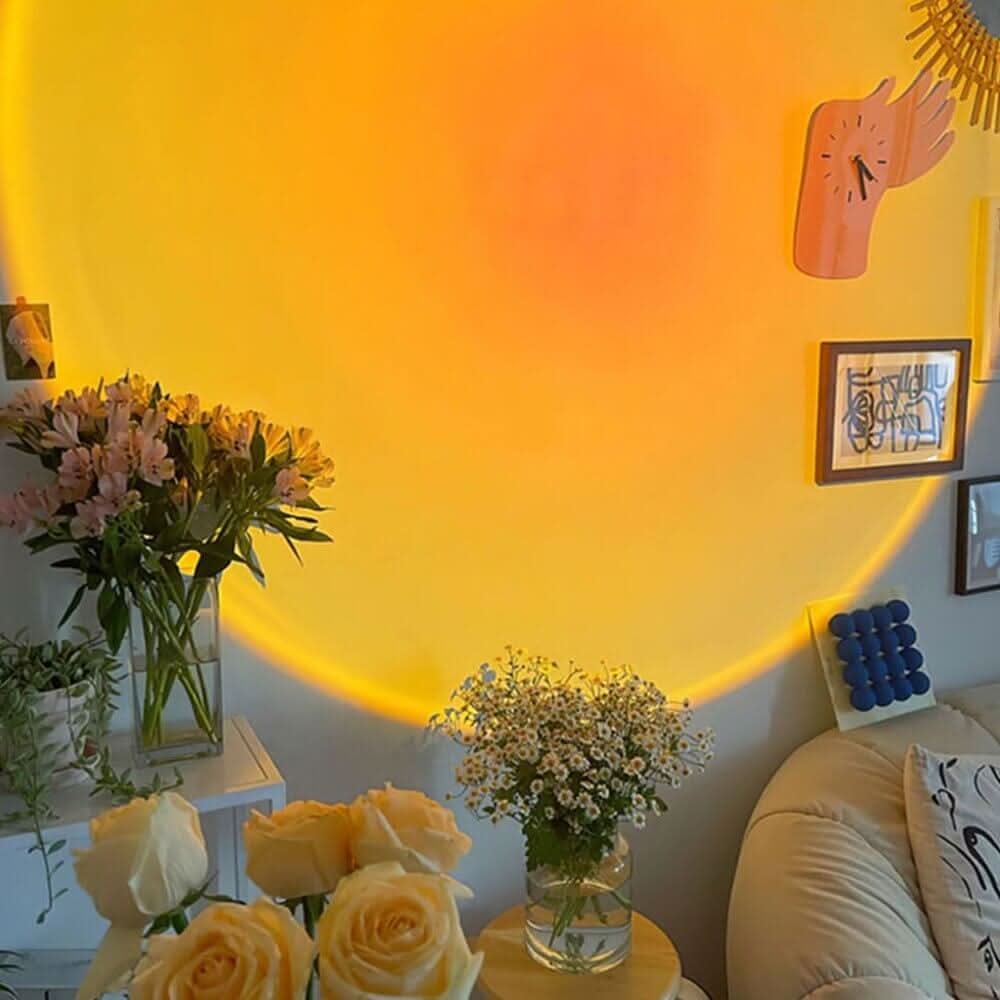 GOLDEN GLOW – Sonnenuntergangslampe für stimmungsvolle Innenbeleuchtung 2