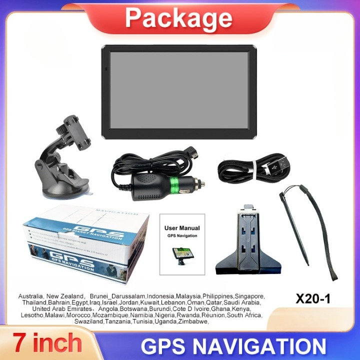GPS-Navigationssystem für Pkw und Lkw mit 7-Zoll-Display und Europakarten 4