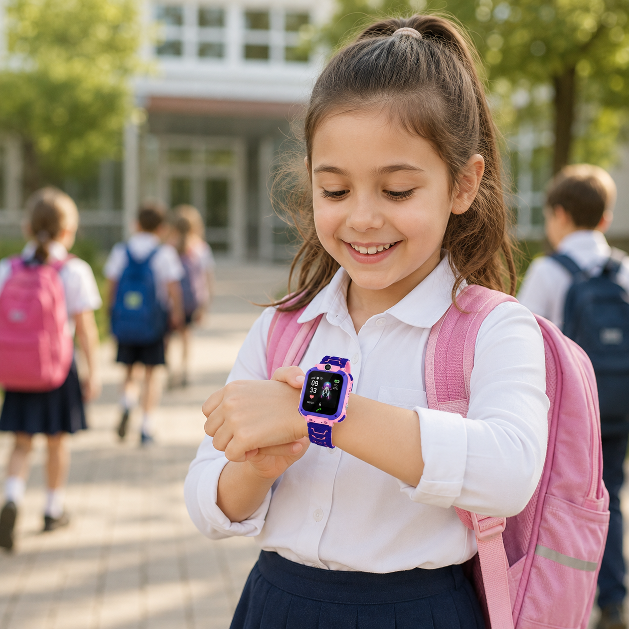 GPS-smartwatch voor kinderen – tweeweggesprekken, SOS-knop en locatiebepaling 1