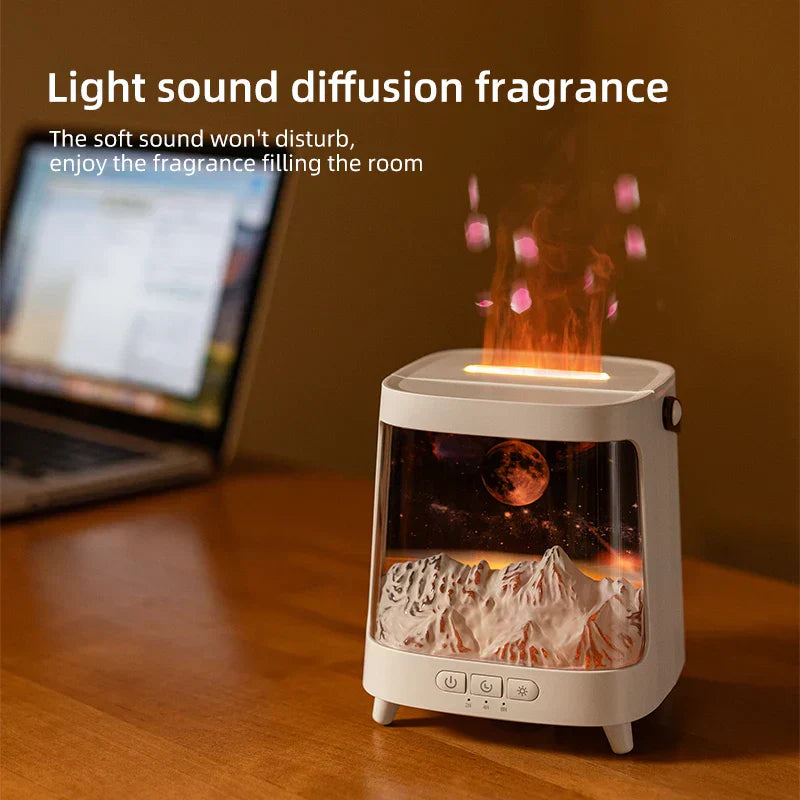 FlamoAir – Diffusore di aroma Galaxy Flame con luce e telecomando