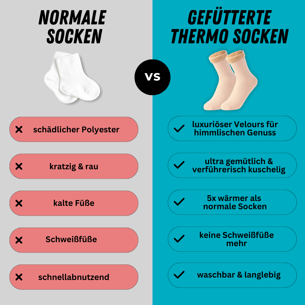 Gefütterte Thermosocken