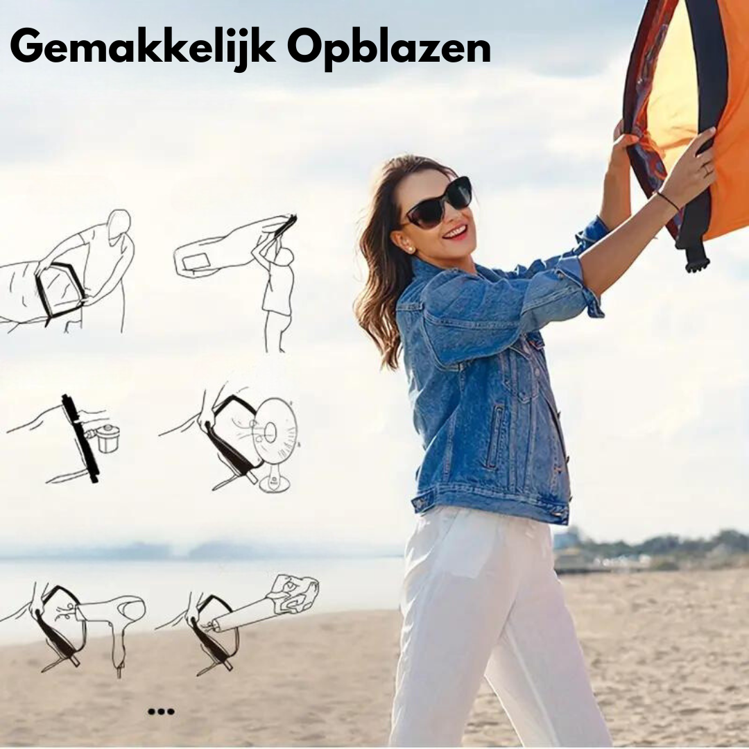 OutdoorHaven Air Lounger - Přenosná nafukovací matrace pro pohodlí při každém dobrodružství