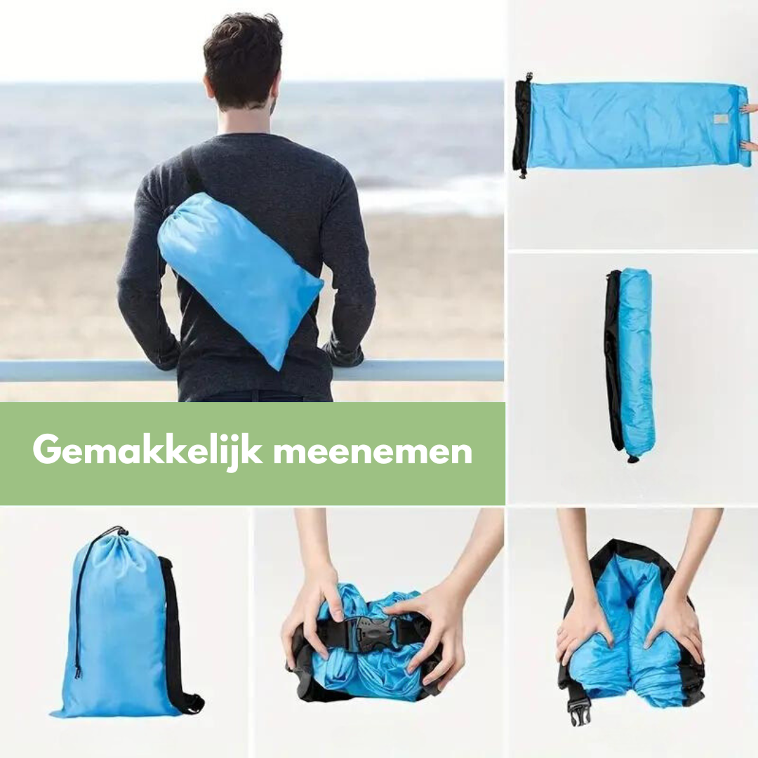 OutdoorHaven Air Lounger - Přenosná nafukovací matrace pro pohodlí při každém dobrodružství