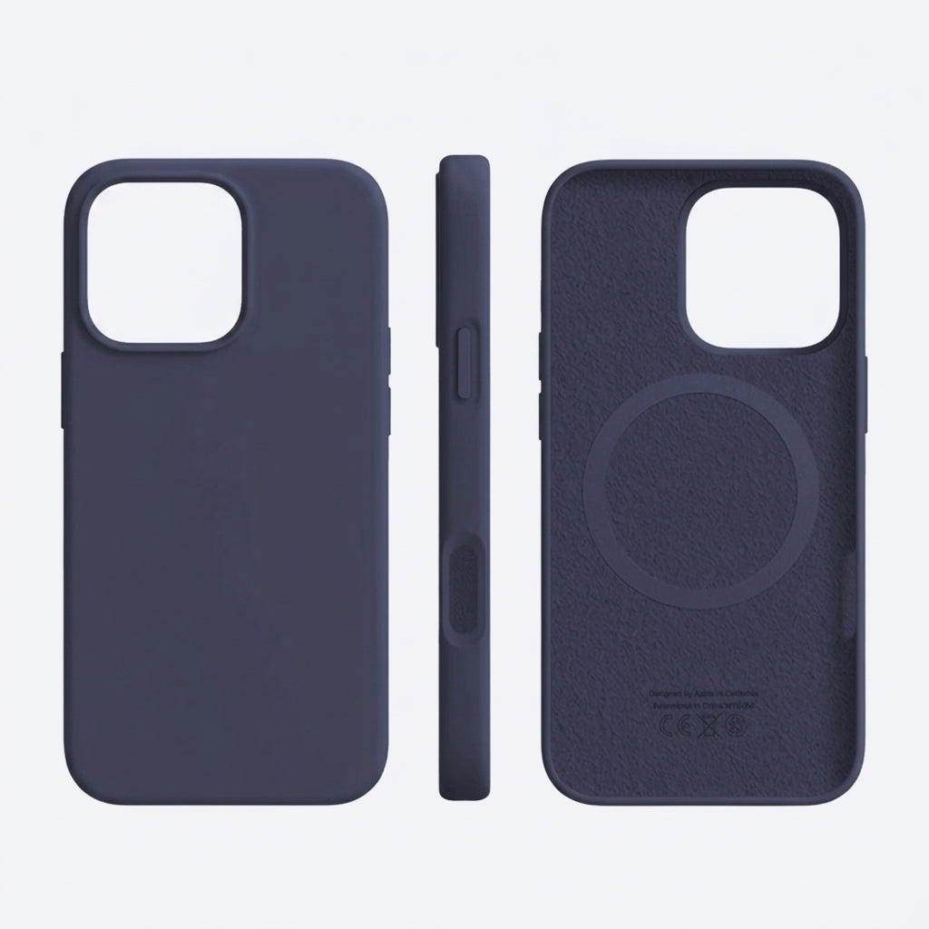 Cover per iPhone MagSafe – custodia in silicone con effetto soft touch e protezione per la fotocamera