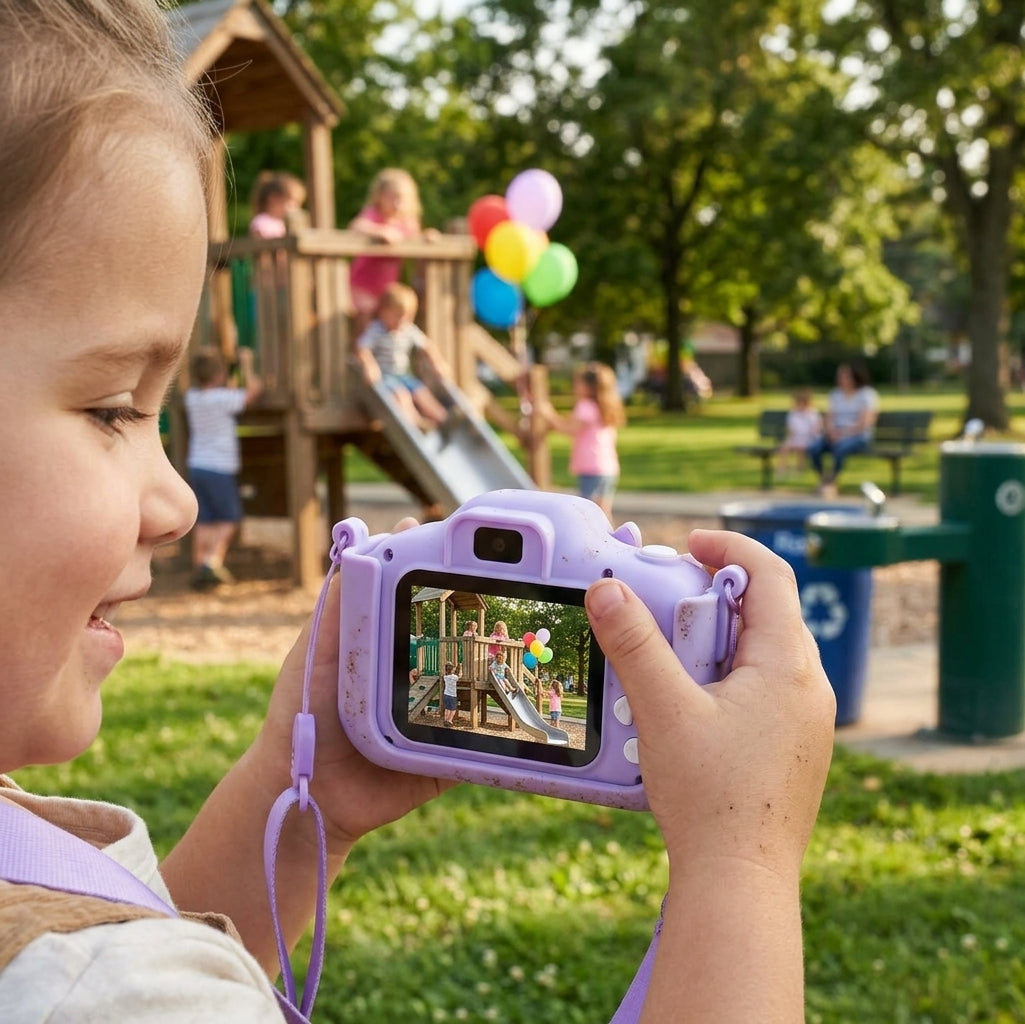 Kindercamera – foto's en video's met 32GB-kaart en ingebouwde accu