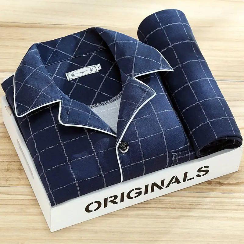 Gestreiftes Pyjama-Set | Haushaltsensemble 1