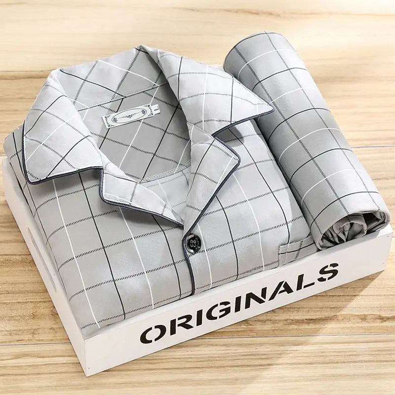 Gestreiftes Pyjama-Set | Haushaltsensemble 2
